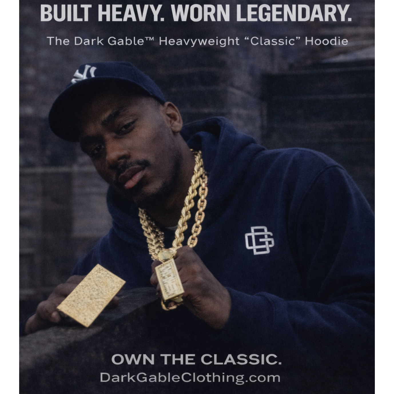 Dark Gable Heavyweight "Classic" Hoodie
