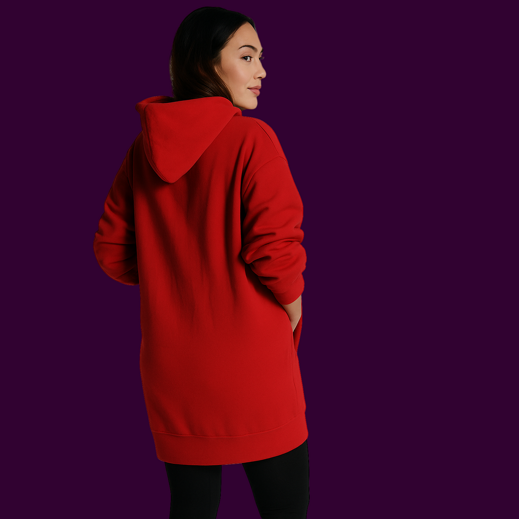 Dark Gable™ Ladies “Signature” Long Loose Fit Hoodie Dress